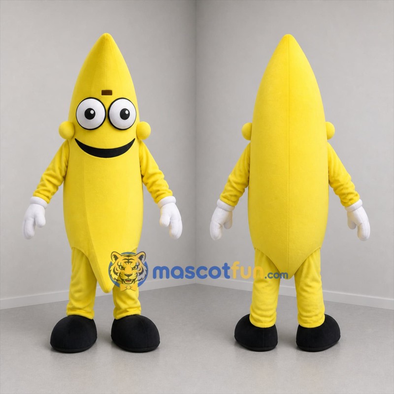 Custom Yellow Banana Mascot Costume Adult Full Body Suit for Fruit Promotions