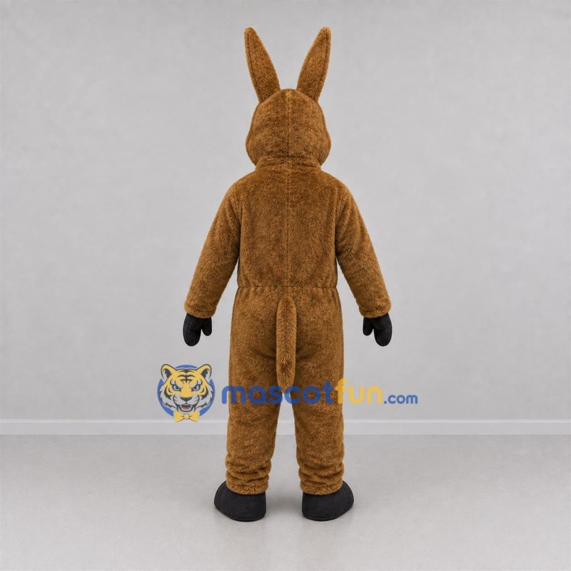 Custom Brown Donkey Mascot Costume Adult Full Body Suit for Farm Events