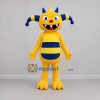 Custom Yellow and Blue Monster Mascot Costume Adult Full Body Suit for Birthday Parties