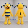 Custom Yellow and Blue Monster Mascot Costume Adult Full Body Suit for Birthday Parties