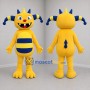 Custom Yellow and Blue Monster Mascot Costume Adult Full Body Suit for Birthday Parties