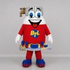 Custom Red and White Plumbing Character Mascot Costume Adult Full Body Suit for Trade Shows