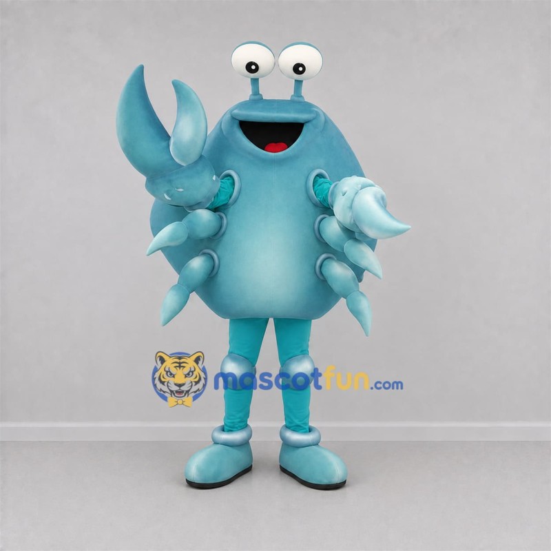 Custom Blue Crab Mascot Costume Adult Full Body Suit for Ocean Events