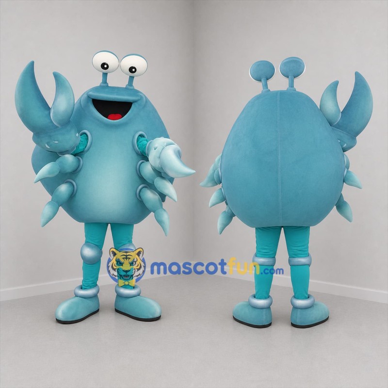 Custom Blue Crab Mascot Costume Adult Full Body Suit for Ocean Events
