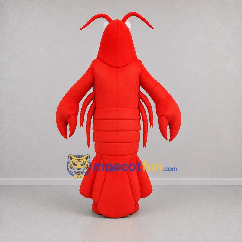 Custom Red Lobster Mascot Costume Adult Full Body Suit for Seafood Festivals