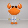 Custom Orange and White Crab Mascot Costume Adult Full Body Suit for Beach Events
