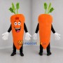 Custom Orange and Green Carrot Mascot Costume Adult Full Body Suit for Farmers Markets
