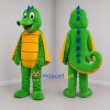 Custom Green and Yellow Dragon Mascot Costume Adult Full Body Suit for Birthday Parties