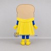 Custom Tan and Blue Superhero Toast Mascot Costume Adult Full Body Suit for Bakery Promotions