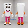 Custom White and Pink Cup Mascot Costume Adult Full Body Suit for Food Festivals