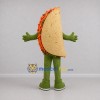 Custom Tan and Green Taco Mascot Costume Adult Full Body Suit for Food Festivals