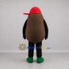 Custom Brown and Red Food Character Mascot Costume Adult Full Body Suit for Food Festivals