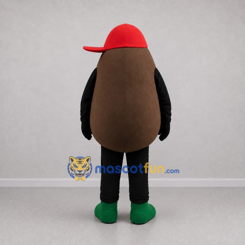 Custom Brown and Red Food Character Mascot Costume Adult Full Body Suit for Food Festivals