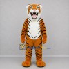 Custom Orange and Black Tiger Mascot Costume Adult Full Body Suit for Sports Events