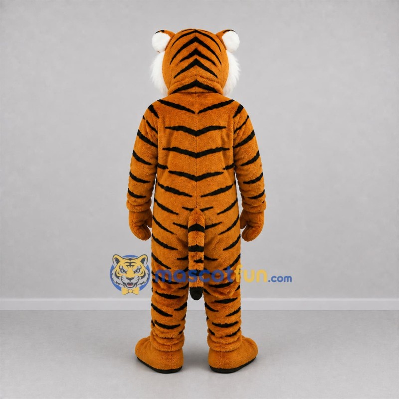 Custom Orange and Black Tiger Mascot Costume Adult Full Body Suit for Sports Events