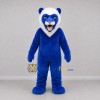 Custom Blue and White Feline Mascot Costume Adult Full Body Suit for Sports Events
