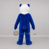Custom Blue and White Feline Mascot Costume Adult Full Body Suit for Sports Events