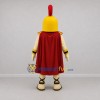 Custom Gold and Red Spartan Warrior Mascot Costume Adult Full Body Suit for Sports Events