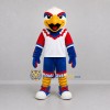 Custom White and Blue Eagle Mascot Costume Adult Full Body Suit for Sports Events
