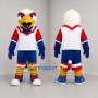 Custom White and Blue Eagle Mascot Costume Adult Full Body Suit for Sports Events