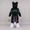 Custom Black and Purple Canine Mascot Costume Adult Full Body Suit for Cosplay Events