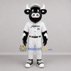 Custom Black and White Cow Mascot Costume Adult Full Body Suit for Baseball Games