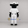 Custom Black and White Cow Mascot Costume Adult Full Body Suit for Baseball Games