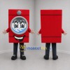 Custom Red and Gray Washing Machine Mascot Costume Adult Full Body Suit for Appliance Promotions