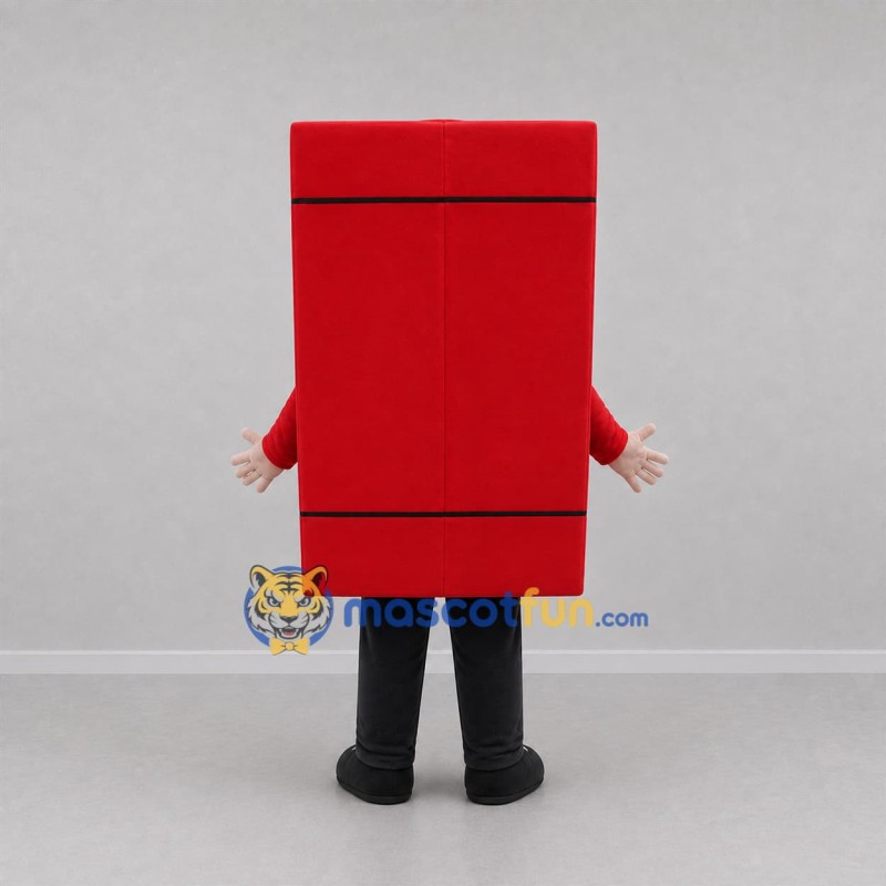 Custom Red and Gray Washing Machine Mascot Costume Adult Full Body Suit for Appliance Promotions