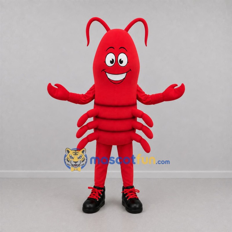 Custom Red Lobster Mascot Costume Adult Full Body Suit for Seafood Festivals