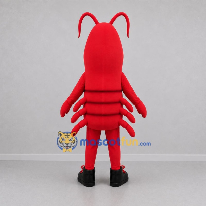 Custom Red Lobster Mascot Costume Adult Full Body Suit for Seafood Festivals