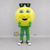 Custom Yellow and Green Tennis Ball Mascot Costume Adult Full Body Suit for Tennis Events