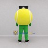 Custom Yellow and Green Tennis Ball Mascot Costume Adult Full Body Suit for Tennis Events