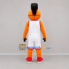 Custom Orange and White Basketball Player Mascot Costume Adult Full Body Suit for Basketball Games
