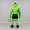 Custom Green and Black Soccer Player Mascot Costume Adult Full Body Suit for Soccer Games