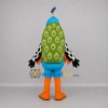 Custom Blue and Green Peacock Mascot Costume Adult Full Body Suit for Zoo Events