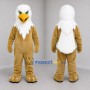 Custom Brown and White Eagle Mascot Costume Adult Full Body Suit for Sports Events
