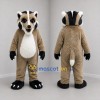 Custom Brown and Black Badger Mascot Costume Adult Full Body Suit for Wildlife Events