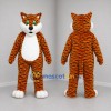 Custom Orange and Black Tiger Mascot Costume Adult Full Body Suit for School Events