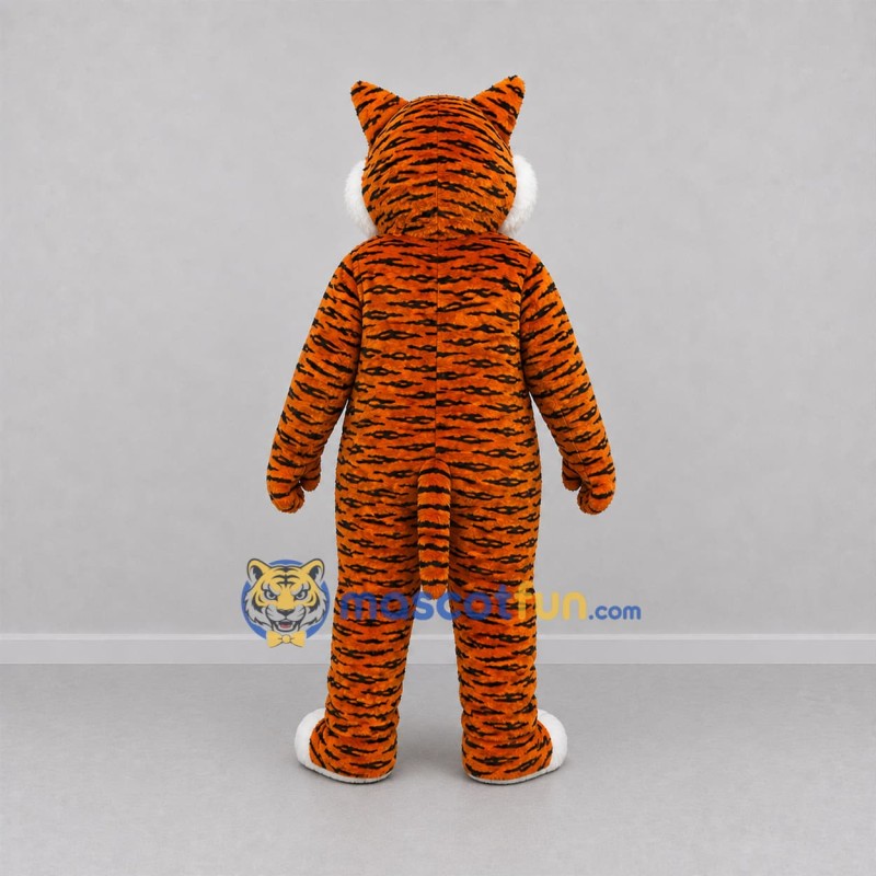 Custom Orange and Black Tiger Mascot Costume Adult Full Body Suit for School Events