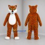 Custom Orange and Black Tiger Mascot Costume Adult Full Body Suit for School Events