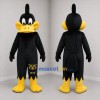 Custom Black and Yellow Duck Mascot Costume Adult Full Body Suit for School Events