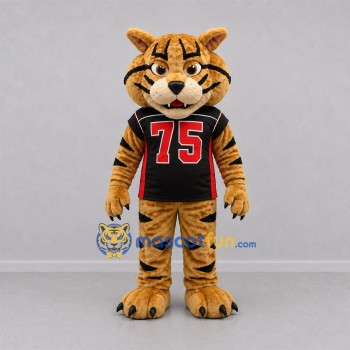 Custom Orange and Black Tiger Mascot Costume Adult Full Body Suit for Sports Events