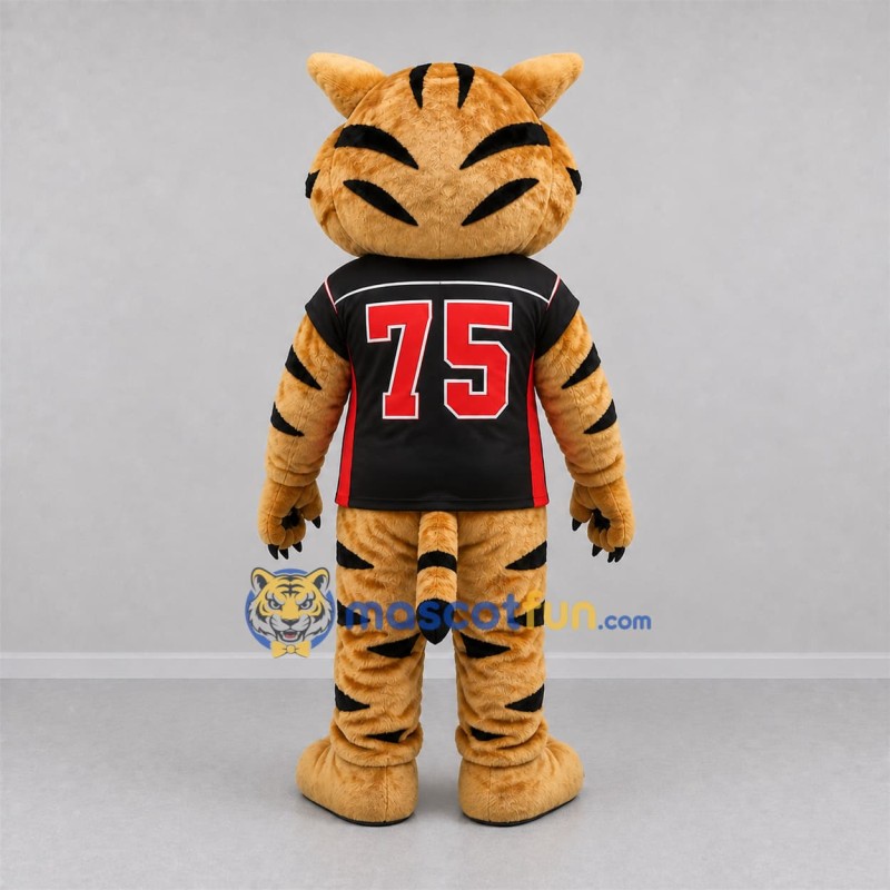 Custom Orange and Black Tiger Mascot Costume Adult Full Body Suit for Sports Events