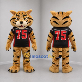 Custom Orange and Black Tiger Mascot Costume Adult Full Body Suit for Sports Events