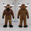 Custom Brown Bull Mascot Costume Adult Full Body Suit for Sports Events