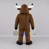 Custom Brown Bull Mascot Costume Adult Full Body Suit for Sports Events