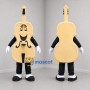 Custom Tan Violin Mascot Costume Adult Full Body Suit for Music Events