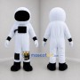 Custom White and Black Astronaut Mascot Costume Adult Full Body Suit for Space Events