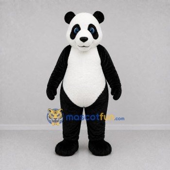Custom Black and White Panda Mascot Costume Adult Full Body Suit for Zoo Events